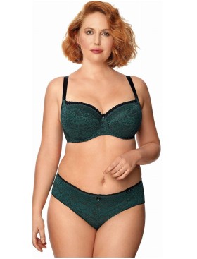 Бюстгальтер полумягкий Nipplex XENA PU, Цвет: изумруд, Размеры: 75E, изображение 4