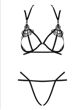 Открытый комплект Obsessive BADOSSA SET, Цвет: черный, Размеры: L/XL, изображение 3