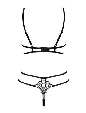 Открытый комплект Obsessive BADOSSA SET, Цвет: черный, Размеры: L/XL, изображение 4