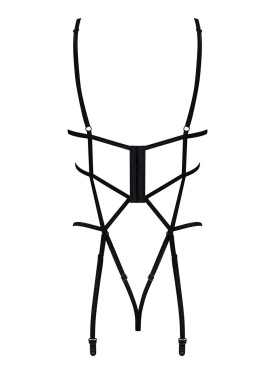 Откровенное боди Obsessive BADOSSA TEDDY, Цвет: черный, Размеры: L/XL, изображение 4