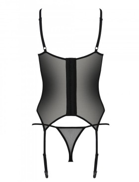 Корсет с трусиками Passion VARELLA CORSET, Цвет: черный, Размеры: 2XL/3XL, изображение 4