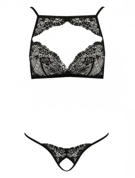 Сексуальный комплект Passion VERONIQUE SET, Цвет: черный, Размеры: 2XL/3XL, изображение 3