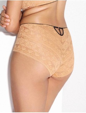 Кружевные высокие трусы слипы Alles FAVO classic, Цвет: золотой, Размеры: L, изображение 2