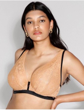 Мягкий бюстгальтер бралетт Alles FAVO M BRALETTE, Цвет: золотой, Размеры: 70D