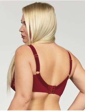 Бюстгальтер мягкий Kris Line CLARISA soft со стрэпами, Цвет: красный, Размеры: 70GG, изображение 2