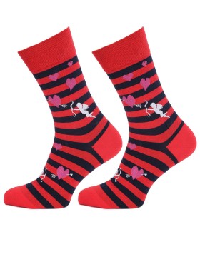 Носки мужские Marilyn AMORE LOVE красный/чёрный, Цвет: красный/чёрный, Размеры: 41/45