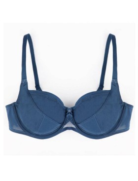 Бюстгальтер мягкая чашка Misstyle 2511 французский синий, Цвет: французский синий, Размеры: 85C, изображение 7