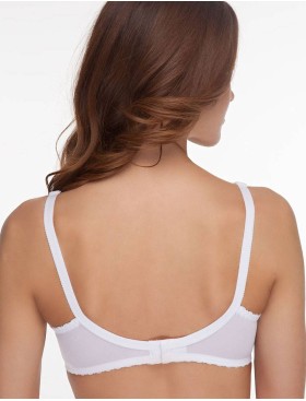 Бюстгальтер мягкий без каркасов Misstyle 4120 / 4121 белый, Цвет: белый, Размеры: 115D, изображение 6