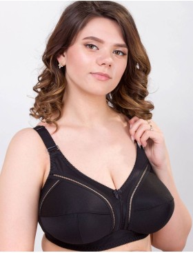 Бюстгальтер мягкий без косточек Misstyle 4122 / 122 черный, Цвет: черный, Размеры: 115D, изображение 7