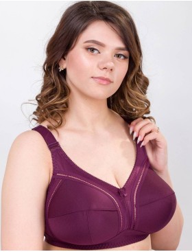 Бюстгальтер мягкий без косточек Misstyle 4122 / 122 темный виноград, Цвет: темный виноград, Размеры: 115D, изображение 6