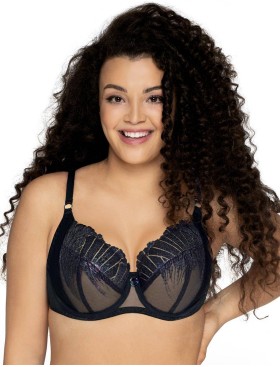 Бюстгальтер мягкий с подкроем Ava GLAM ROCK 1951 M, Цвет: черный, Размеры: 80F