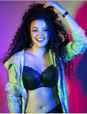 Бюстгальтер полумягкий Ava GLAM ROCK 1950 PU, Цвет: черный, Размеры: 95C, изображение 6