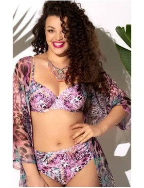 Плавки женские с драпировкой Ava SF145/3, Цвет: розовый принт, Размеры: M, изображение 4