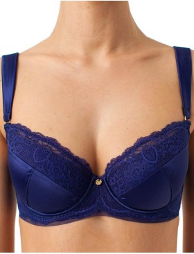 Бюстгальтер балконет Coquette Revue OPIUM 89100-02, Цвет: синий, Размеры: 80C