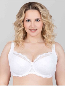 Кружевной бюстгальтер с поролоном Elli 3030 белый, Цвет: белый, Размеры: 75H, изображение 6