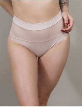 Трусы слипы миди Lina A 4917 серебристый пион, Цвет: серебристый пион, Размеры: M