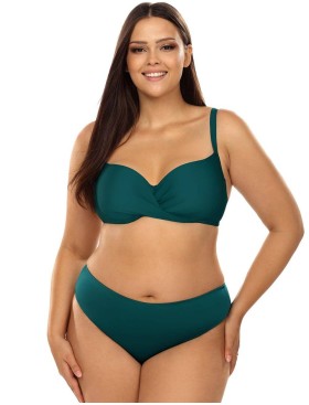 Раздельный купальник с формованной чашкой Lorin L2412/2 BIG, Цвет: изумруд, Размеры: 80E