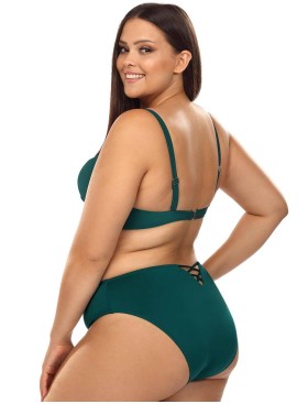 Раздельный купальник с формованной чашкой Lorin L2412/2 BIG, Цвет: изумруд, Размеры: 80E, изображение 2