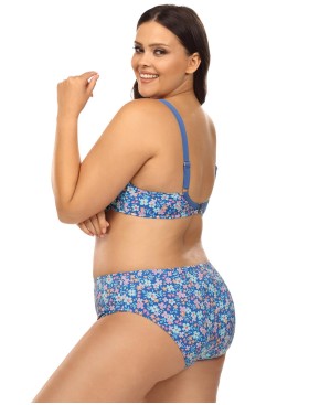 Купальник с мягкой чашкой на косточках Lorin L3100/2 BIG, Цвет: голубой, Размеры: 80C, изображение 2