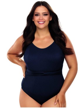 Темно-синий закрытый купальник Lorin L4449/2 BIG, Цвет: темно-синий, Размеры: 80C