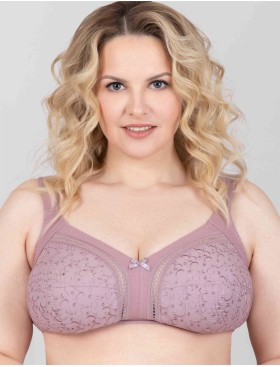 Мягкий хлопковый бюстгальтер без косточек Milavitsa 108180 / 118180 кофейный десерт, Цвет: кофейный десерт, Размеры: 85C, изображение 7