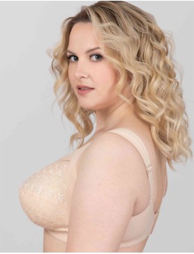 Мягкий хлопковый бюстгальтер без косточек Milavitsa 108180 / 118180 нюд, Цвет: нюд, Размеры: 80I, изображение 5