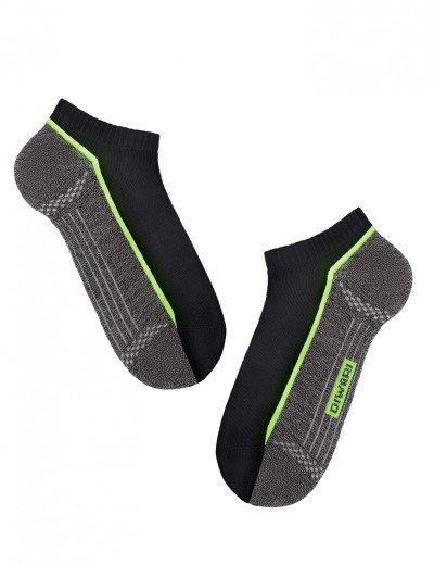 Ультракороткие мужские носки Conte DIWARI ACTIVE 15С-44СП черный/темно-серый, Цвет: черный/темно-серый, Размеры: 40/41, изображение 2