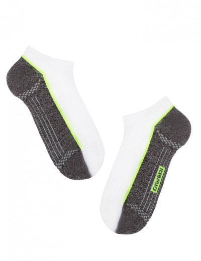 Ультракороткие мужские носки Conte DIWARI ACTIVE 15С-44СП белый/темно-серый, Цвет: белый/темно-серый, Размеры: 40/41, изображение 2