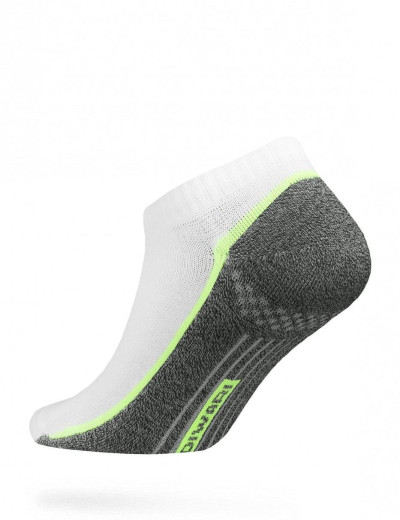 Ультракороткие мужские носки Conte DIWARI ACTIVE 15С-44СП белый/темно-серый, Цвет: белый/темно-серый, Размеры: 40/41