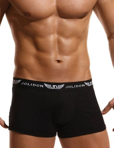 Трусы боксеры мужские Jolidon N185BL black, Цвет: black, Размеры: M
