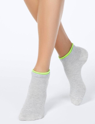 Укороченные женские носки CONTE ACTIVE 12С-32СП 035 светло-серый, Цвет: светло-серый, Размеры: 36/37