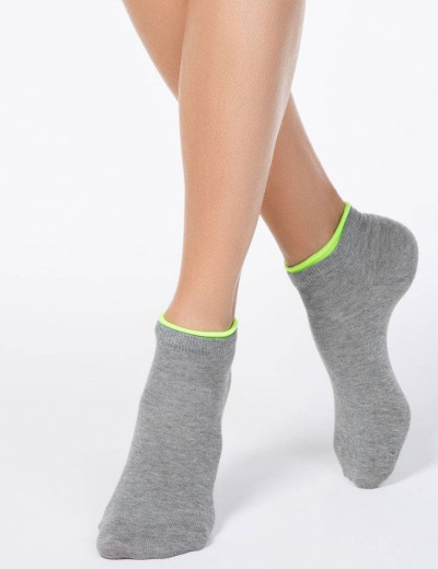 Укороченные женские носки CONTE ACTIVE 12С-32СП 035 серый, Цвет: серый, Размеры: 36/37