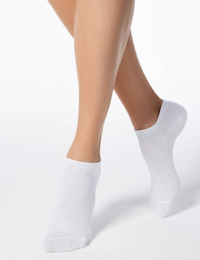 Ультракороткие женские носки CONTE ACTIVE 15С-46СП 000 белый, Цвет: белый, Размеры: 36/37