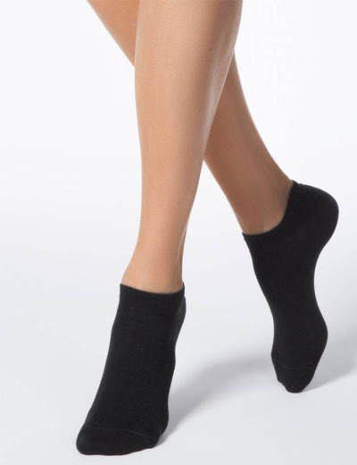 Ультракороткие женские носки CONTE ACTIVE 15С-46СП 000 черный, Цвет: черный, Размеры: 38/39