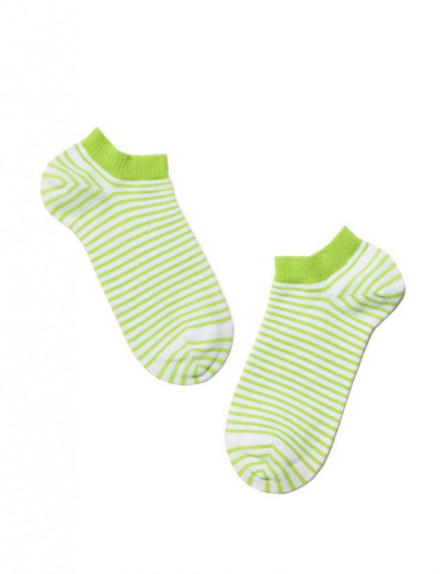 Ультракороткие женские носки CONTE ACTIVE 15С-46СП 073 белый/салатовый, Цвет: белый/салатовый, Размеры: 38/39, изображение 2