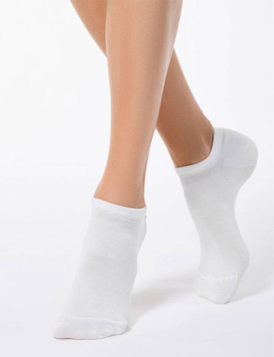 Укороченные женские носки CONTE ACTIVE 15С-77СП 079 белый, Цвет: белый, Размеры: 36/37