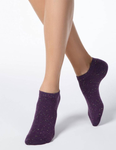 Ультракороткие женские носки CONTE ACTIVE 16С-62СП 085 баклажан, Цвет: баклажан, Размеры: 36/37
