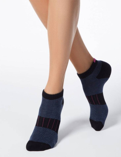 Укороченные женские носки CONTE ACTIVE 16С-92СП 092 темно-синий, Цвет: темно-синий, Размеры: 36/37
