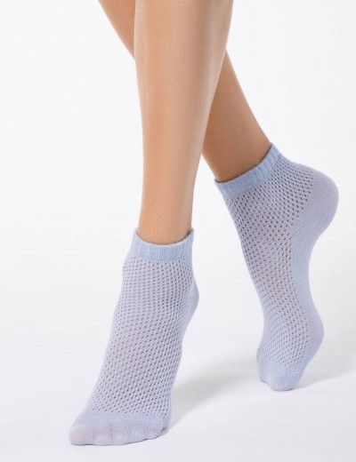 Укороченные женские носки CONTE AJOUR 15С-81СП 077 бледно-фиолетовый, Цвет: бледно-фиолетовый, Размеры: 36/37