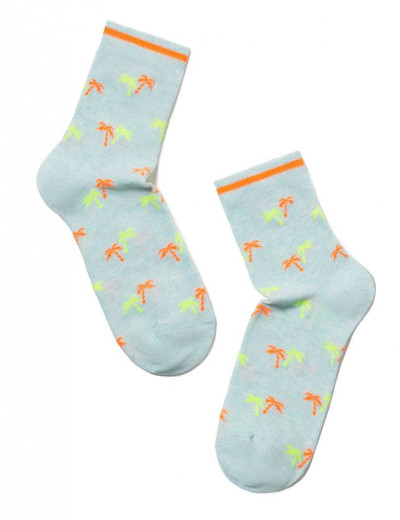 Классические женские носки CONTE CLASSIC 15С-15СП 089 бледно-бирюзовый, Цвет: бледно-бирюзовый, Размеры: 38/39, изображение 2