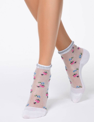 Оригинальные женские носки CONTE FANTASY 18С-19СП 137 белый, Цвет: белый, Размеры: 36/37