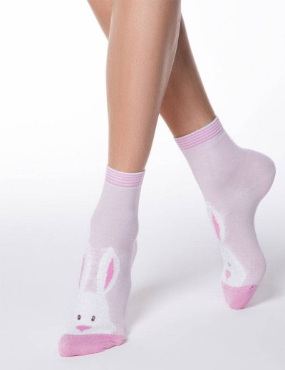 Хлопковые женские носки CONTE HAPPY 18С-268СП 420 светло-розовый, Цвет: светло-розовый, Размеры: 36/39