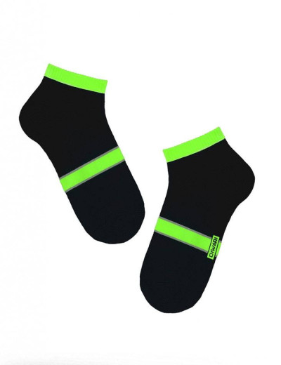 Укороченные спортивные носки Conte DIWARI ACTIVE 7С-37СП 066 черный/салатовый, Цвет: черный/салатовый, Размеры: 40/41, изображение 3