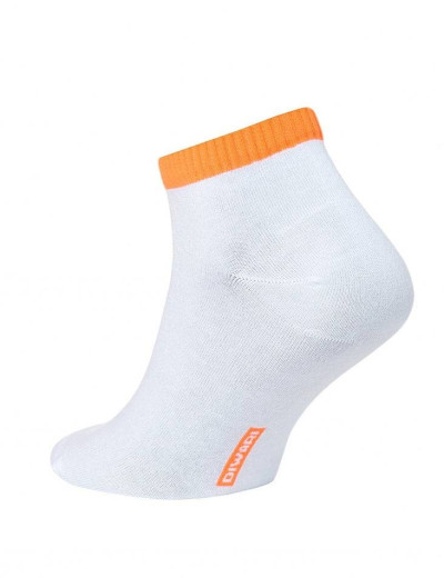 Укороченные спортивные носки Conte DIWARI ACTIVE 7С-37СП 068 белый/оранжевый, Цвет: белый/оранжевый, Размеры: 44/45