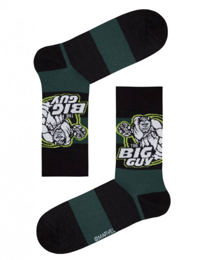 Оригинальные мужские носки Conte DIWARI MARVEL 17С-140СПМ 062 темно-зеленый, Цвет: темно-зеленый, Размеры: 40/41