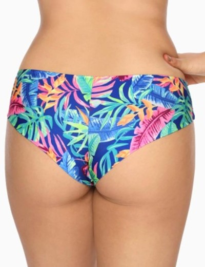 Купальные трусы бразилиана Ava SF144/5 etnic blue, Цвет: флора синий, Размеры: 2XL, изображение 2