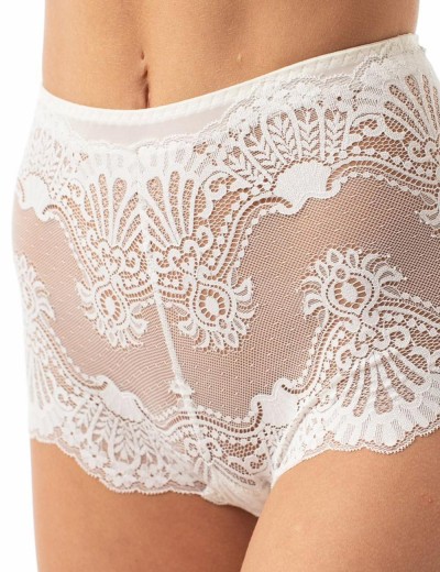 Высокие трусы слипы Coquette Revue PROVOCATEUR 62094-01, Цвет: молоко, Размеры: M, изображение 3