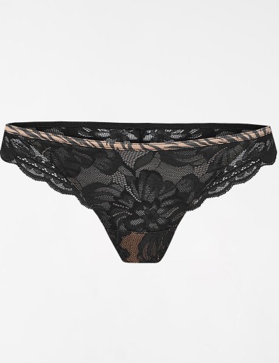 Трусы стринги Esotiq 39507 SAFARI черно-бежевый, Цвет: черно-бежевый, Размеры: S, изображение 4