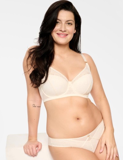 Поддерживающий бюстгальтер Esotiq 39589 MARVELA экрю, Цвет: экрю, Размеры: 70E, изображение 3