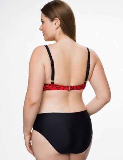 Черно-красный купальник с мягкой чашкой Fianeta 2777, Цвет: оригинал, Размеры: 80D, изображение 2
